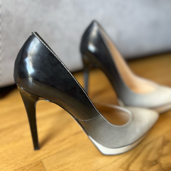 Jessica Simpson ombré black and white platform pointed heels - Picture 3 of 16